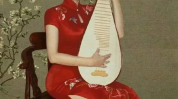 流苏旗袍小姐姐跳舞,小姐姐翩翩起舞展东方韵味